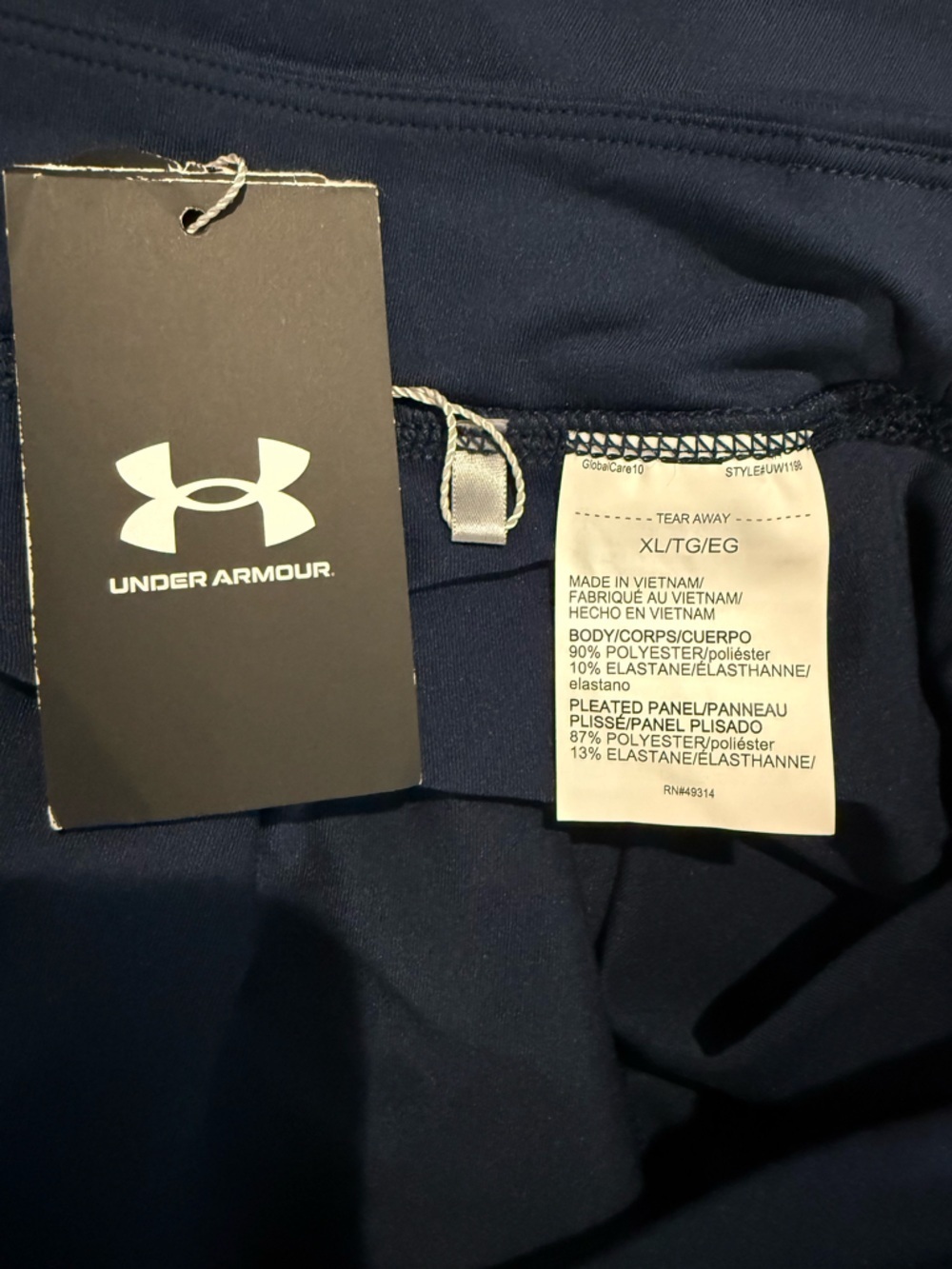 NWT Under Armour Golf Skort XL in Navy Blue - Picture 5 of 6